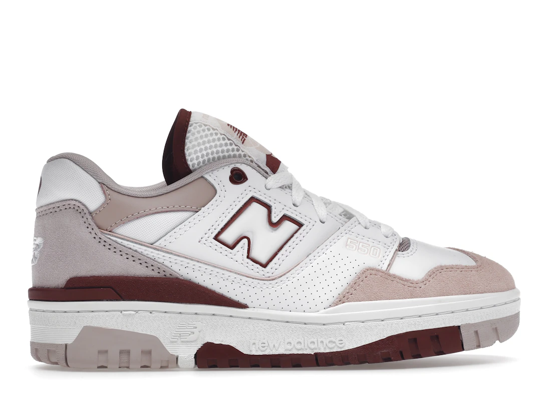 New Balance 550 White Scarlet (W)