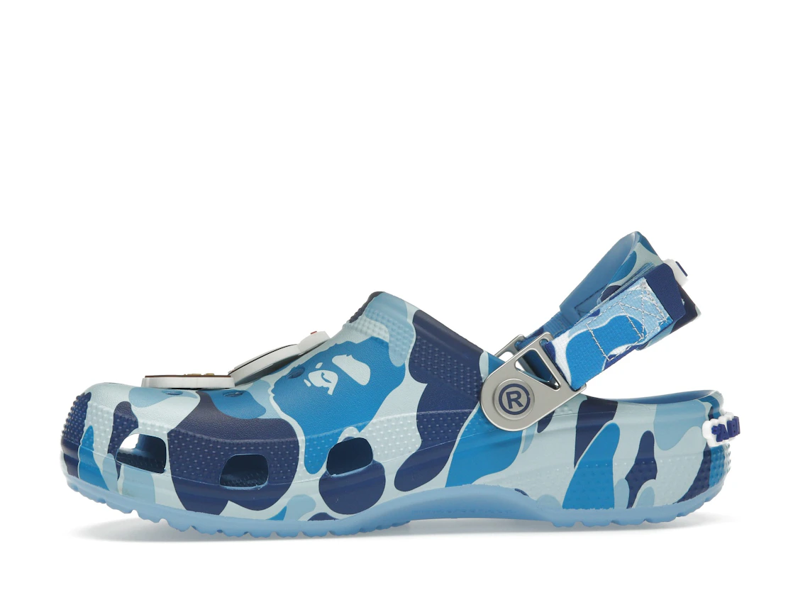 tenisky a boty Crocs Classic Clog A Bathing Ape ABC Camo Blue ADONIO