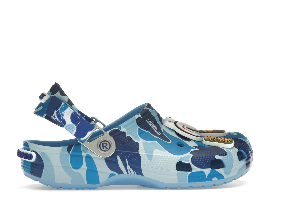 tenisky a boty Crocs Classic Clog A Bathing Ape ABC Camo Blue ADONIO