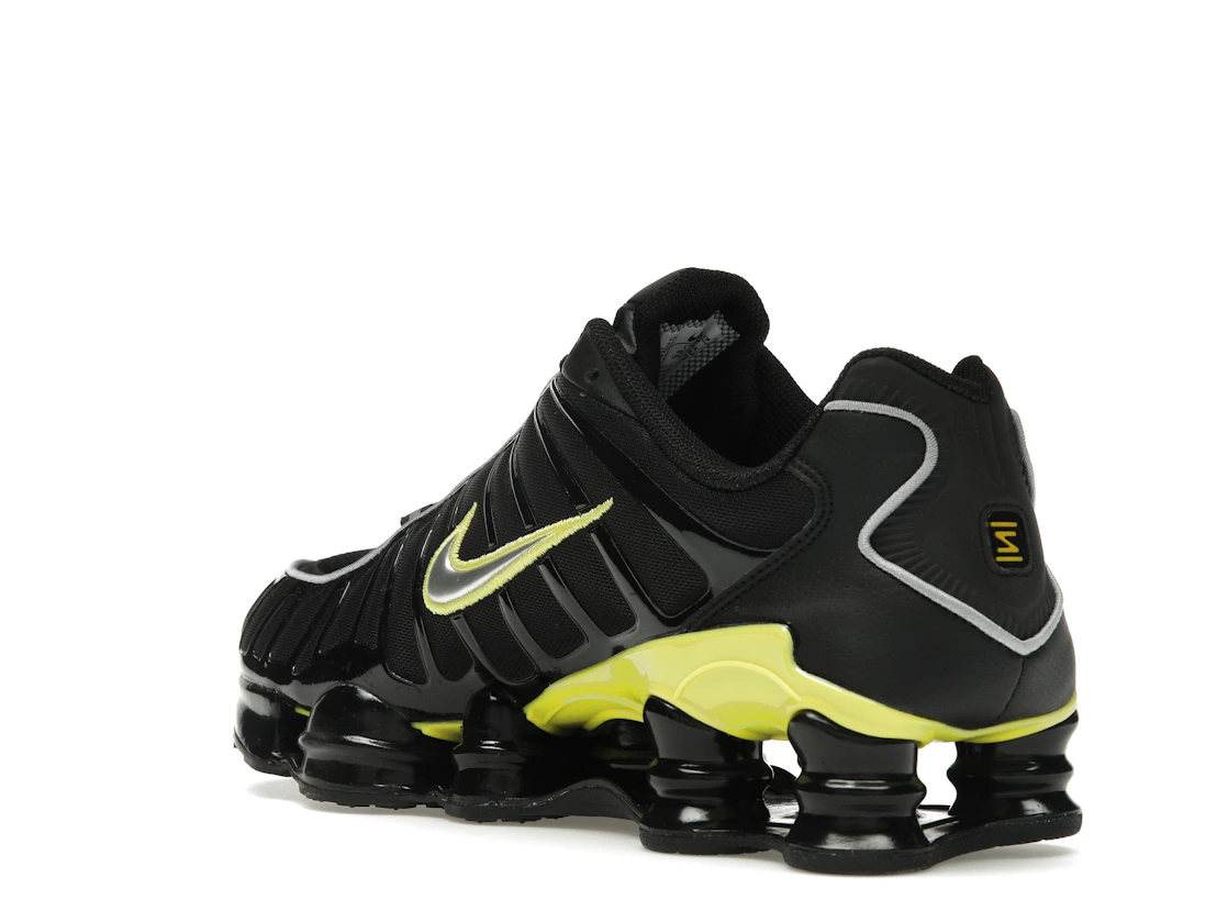 Nike Shox TL Black Dynamic Yellow Metallic Silver