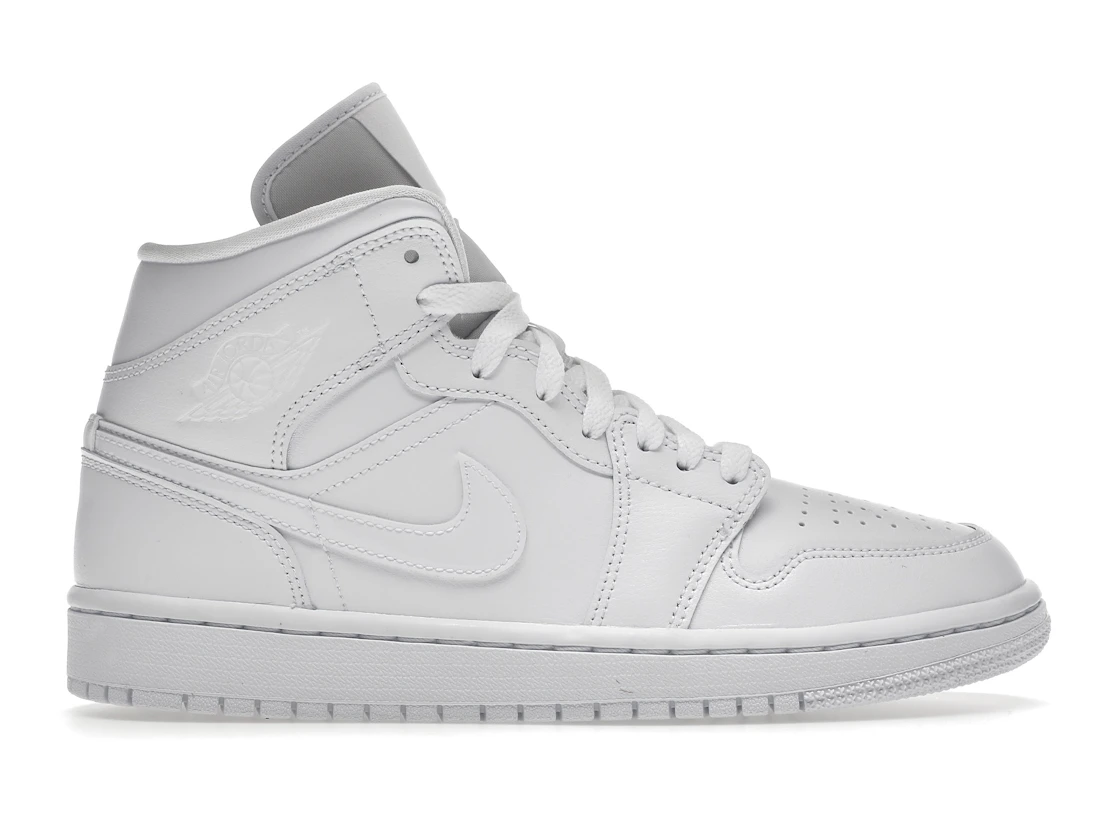Air Jordan Mid Triple White (2022) (W)