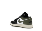 Jordan 1 Low Black Toe Medium Olive (GS)