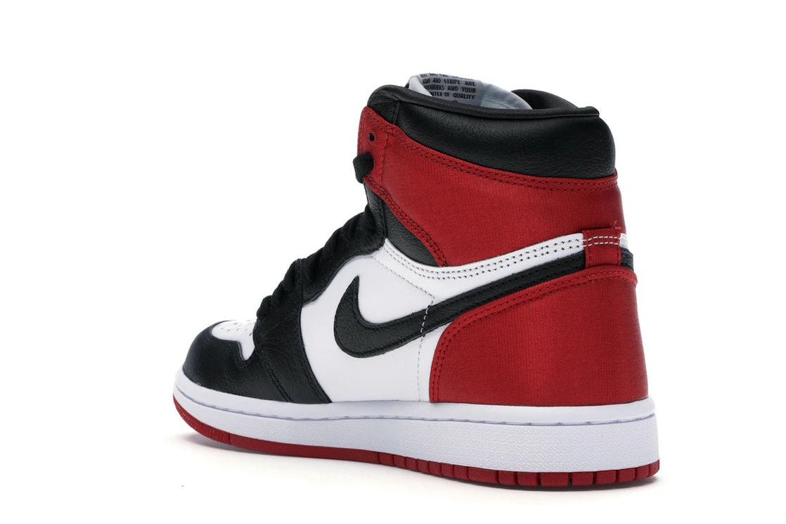 Jordan 1 Retro High Satin Black Toe (W)