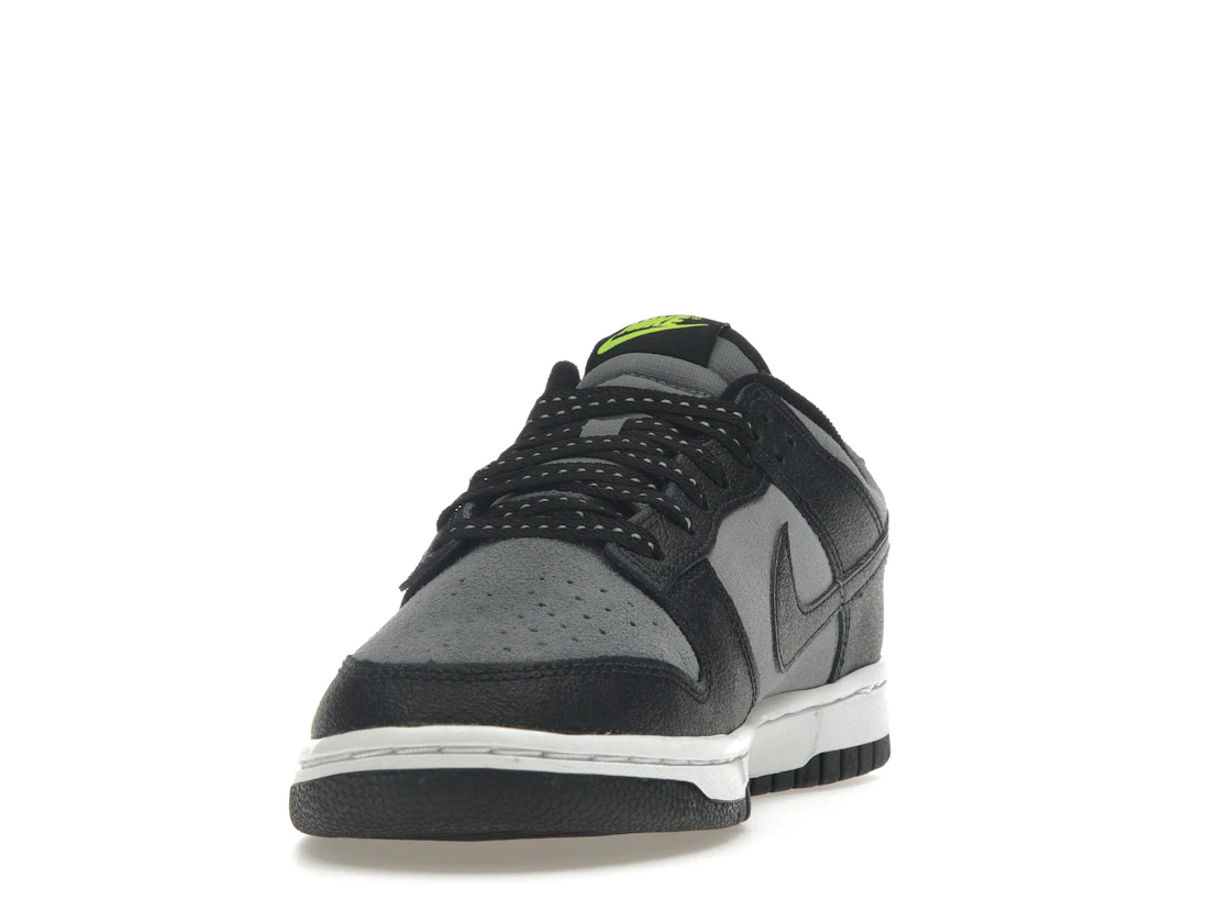 Nike Dunk Low Black Cool Grey Volt Mini Swoosh
