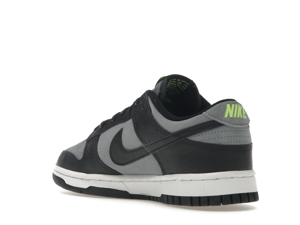 Nike Dunk Low Black Cool Grey Volt Mini Swoosh