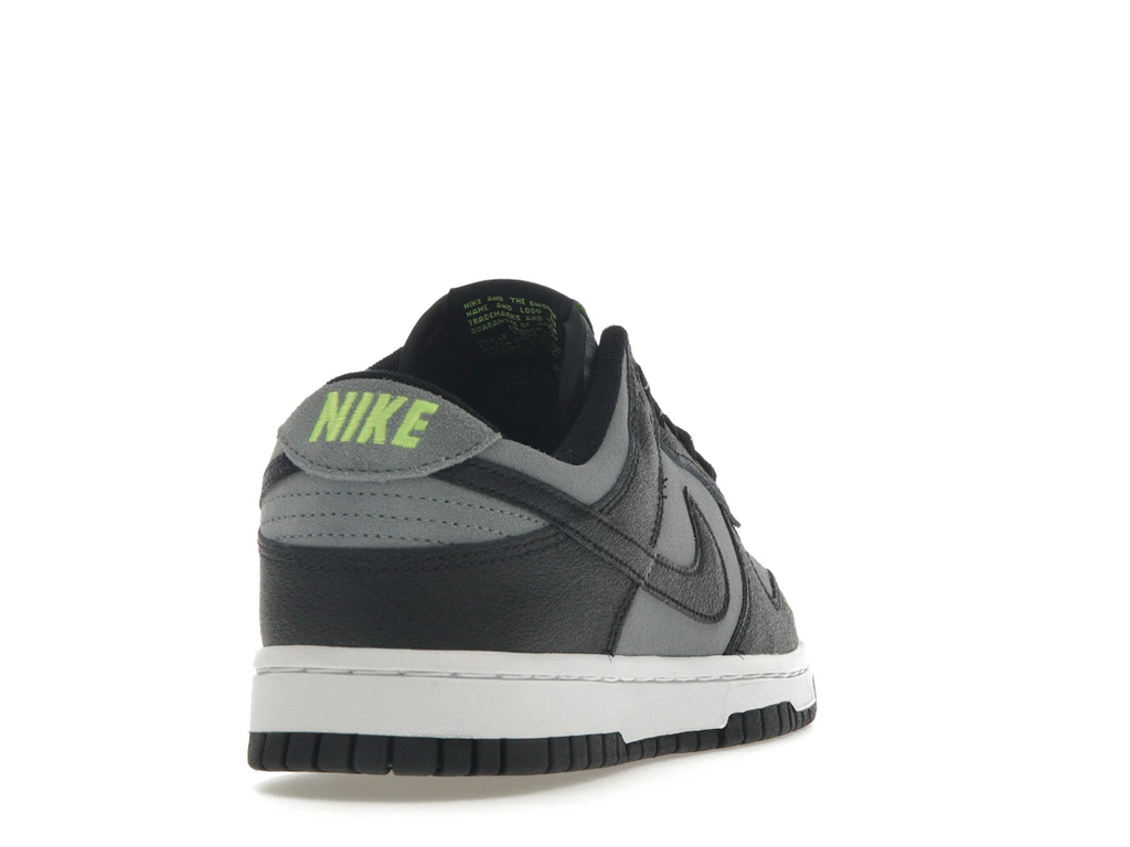 Nike Dunk Low Black Cool Grey Volt Mini Swoosh