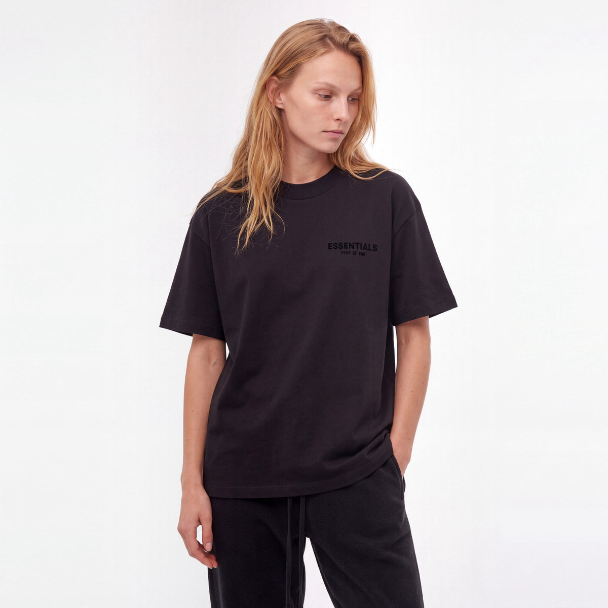 tričko Fear of God Essentials S22 T-Shirt Stretch Limo 125SU224100F ADONIO
