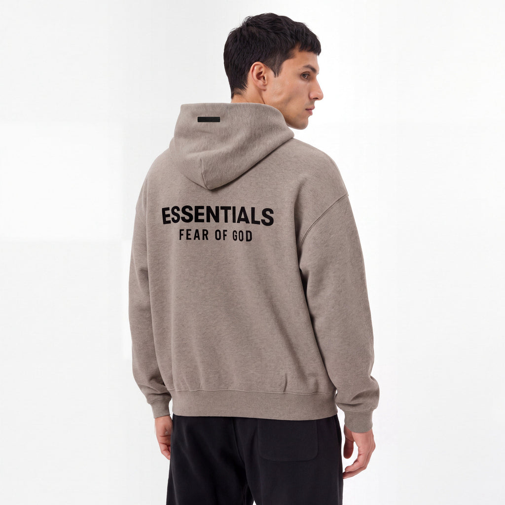 Fear of God Essentials S24 Fleece Hoodie Heather Grey 192HO246259F ADONIO