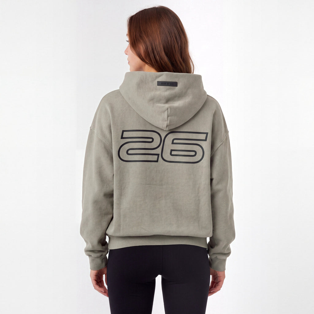 Fear of God Essentials 90s Hoodie Smoke Grey ADONIO