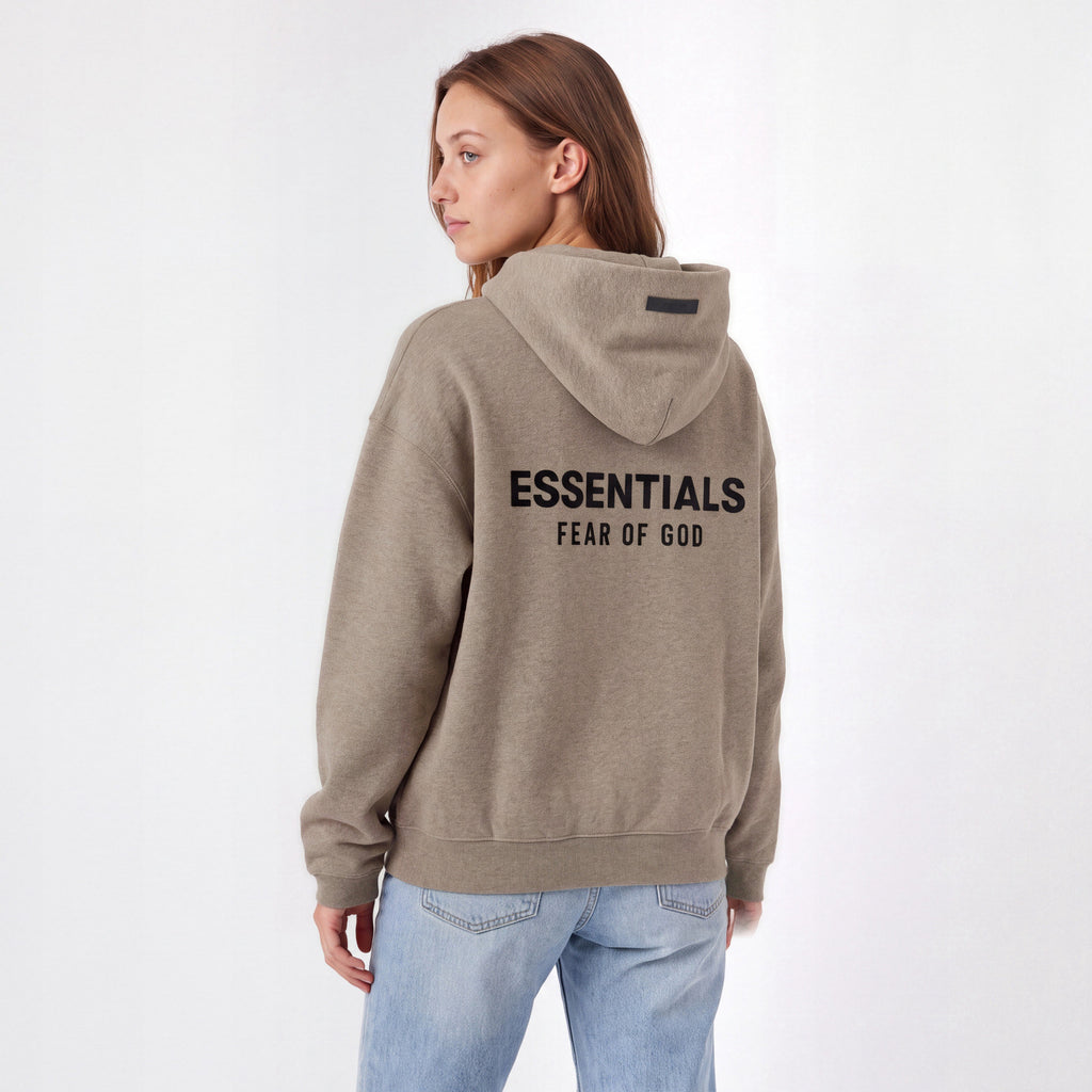 Fear of God Essentials S24 Fleece Hoodie Heather Grey 192HO246259F ADONIO