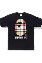tričko BAPE Check by Bathing T-Shirt Black/Beige ADONIO