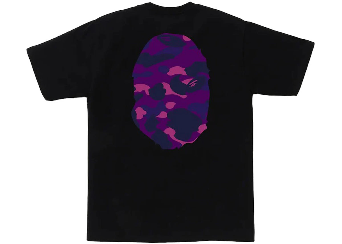 BAPE Color Camo Big Ape Head T-Shirt Black/Purple