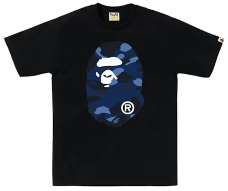 BAPE Color Camo Big Ape Head T-Shirt Black/Navy FW25