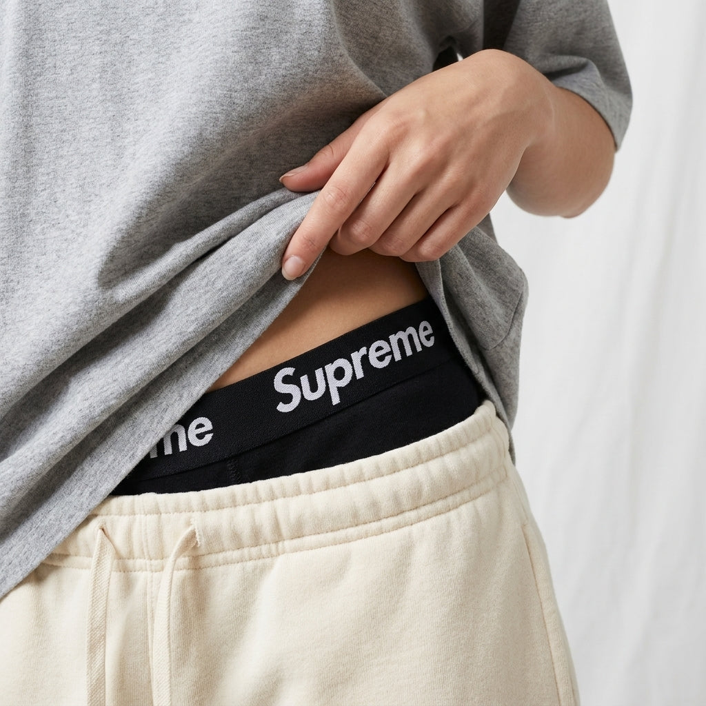 Supreme Hanes Boxer Briefs (4 Pack) Black ADONIO