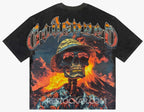 tričko Godspeed Natural Disaster Tee Washed Black INS-548CCE2EFC ADONIO