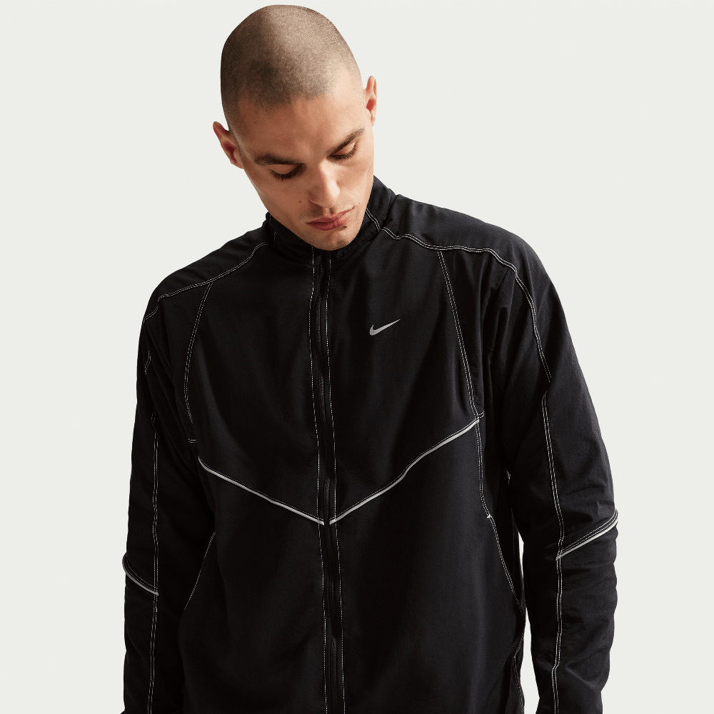 Nike Men's Dri-Fit Retro Running Track Jacket Black