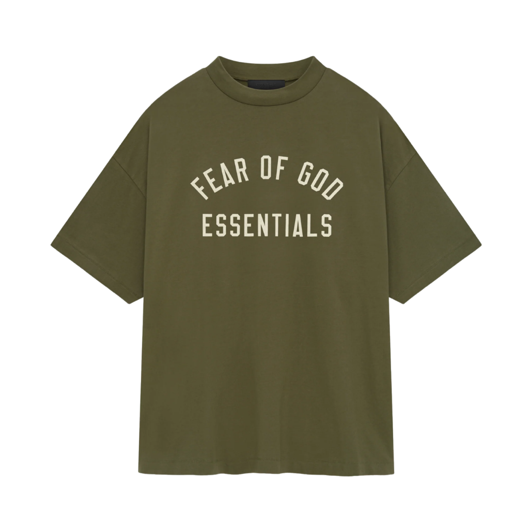 Fear of God Essentials Jersey Crewneck T-Shirt State (FW24) Military
