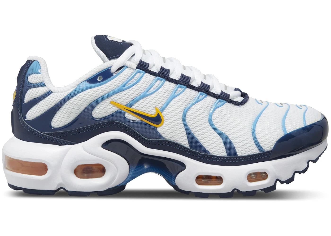 Nike Air Max Plus White University Gold University Blue Midnight Navy (GS)