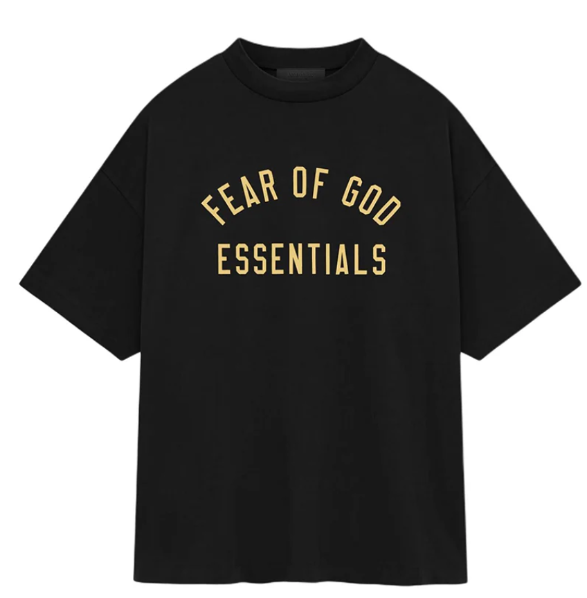 Fear of God Essentials S24 T-Shirt Black Yellow