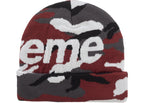 Supreme Camo Big Logo Beanie Red Camo