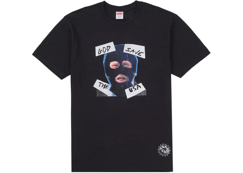 tričko Supreme God Save Us Tee Black ADONIO