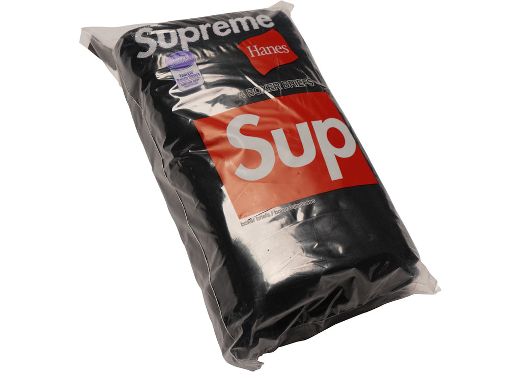 Supreme Hanes Boxer Briefs (4 Pack) Black ADONIO