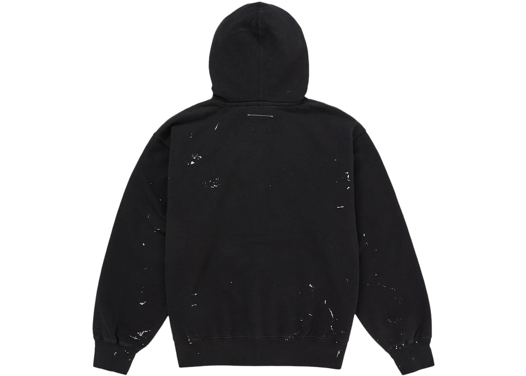 Supreme MM6 Maison Margiela Box Logo Zip Up Hooded Sweatshirt Black ADONIO