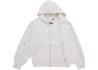 Supreme MM6 Maison Margiela Box Logo Zip Up Hooded Sweatshirt White ADONIO