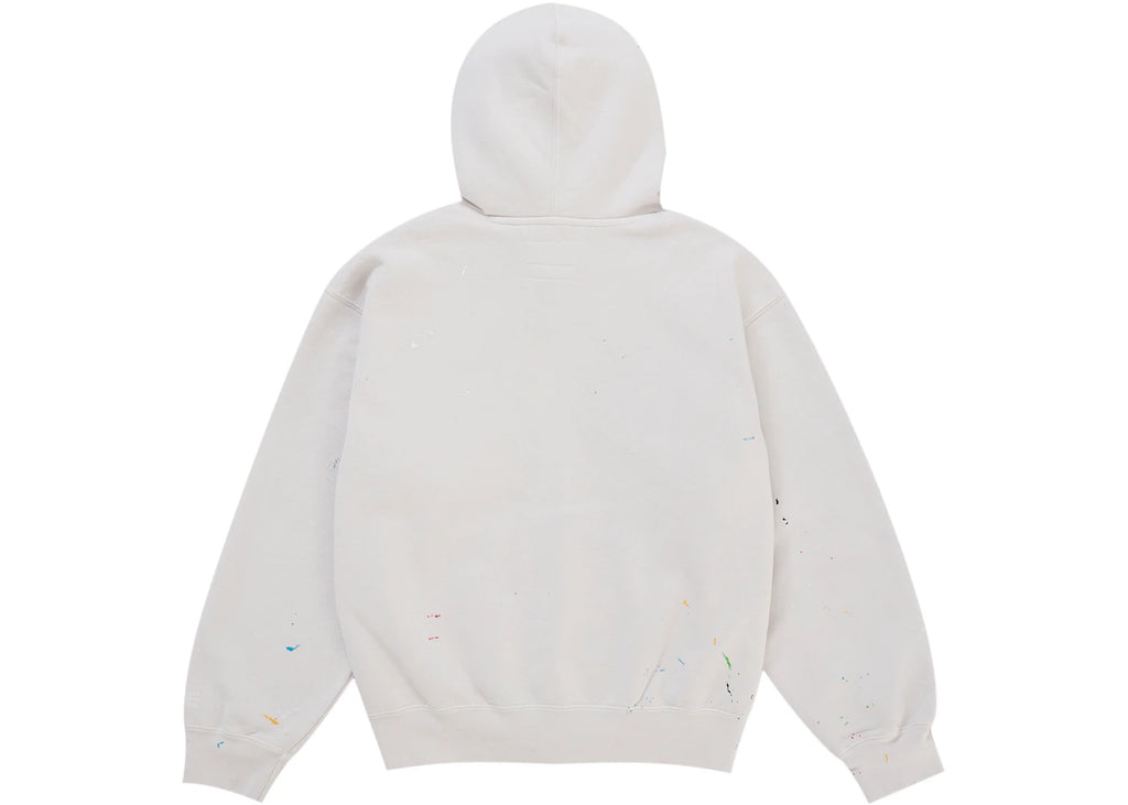 Supreme MM6 Maison Margiela Box Logo Zip Up Hooded Sweatshirt White ADONIO