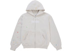 Supreme MM6 Maison Margiela Box Logo Zip Up Hooded Sweatshirt White ADONIO