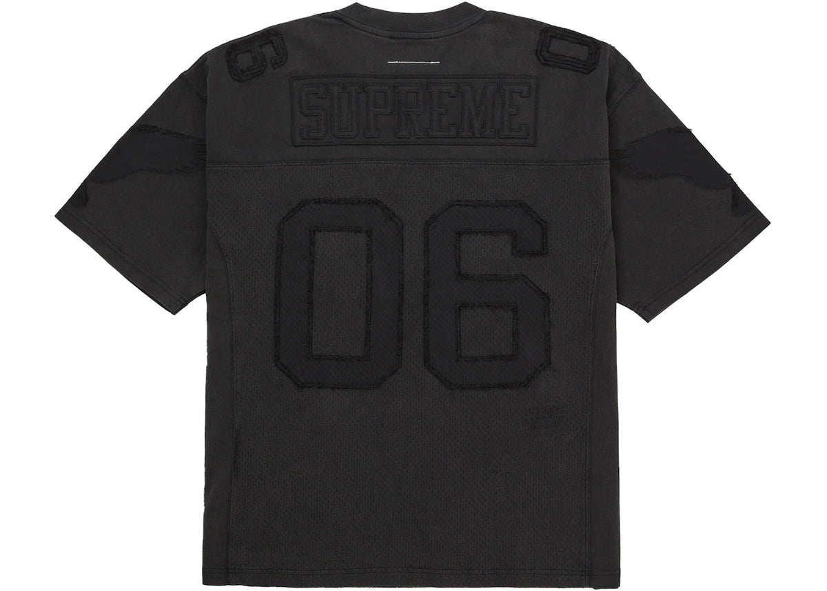 oblečení Supreme MM6 Maison Margiela Cotton Football Jersey Black ADONIO