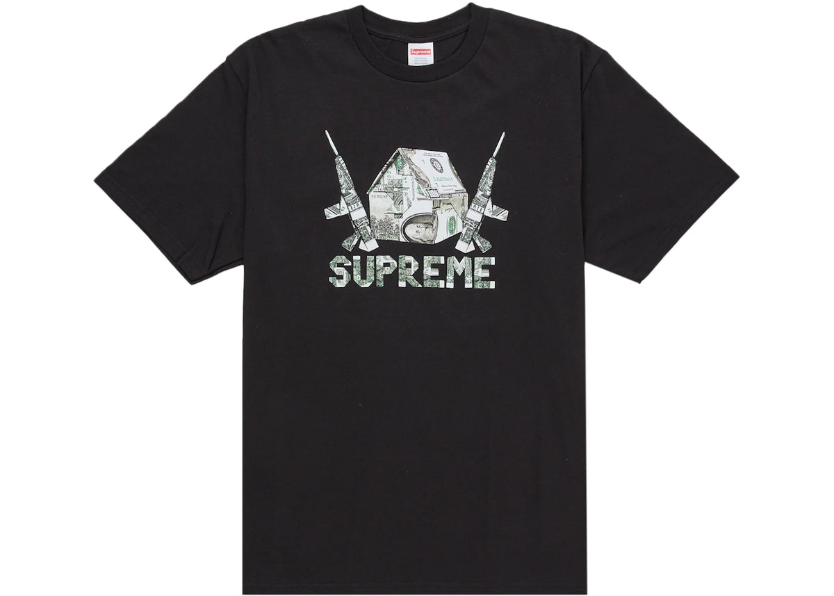 tričko Supreme Origami Tee Black ADONIO