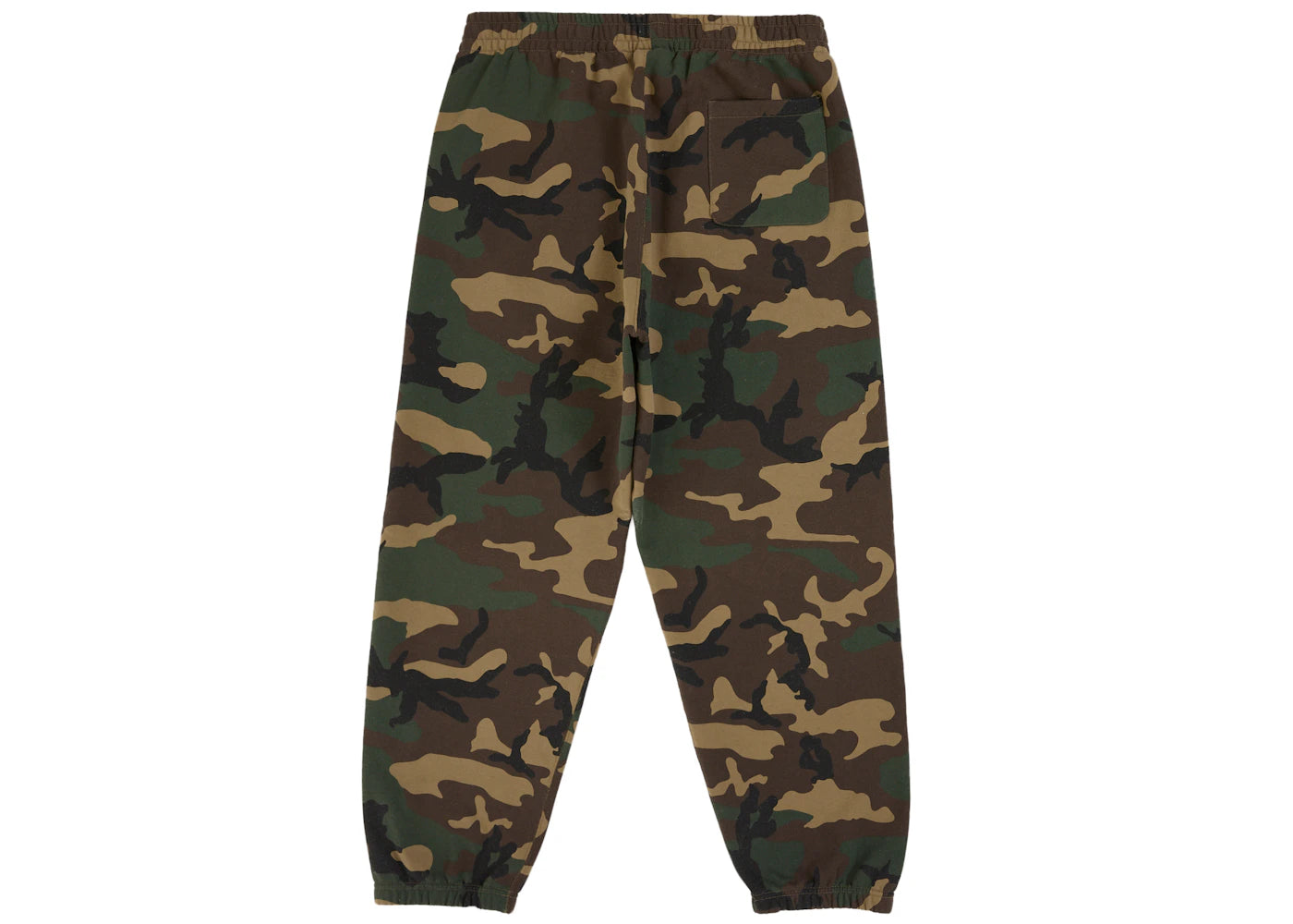 Supreme Satin Applique Sweatpant (SS26) Woodland Camo
