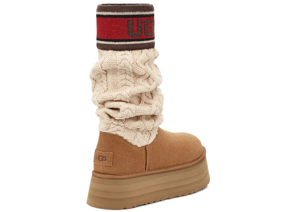 tenisky a boty UGG Classic Sweater Letter Boot Chestnut (W) 1144045-CHE ADONIO