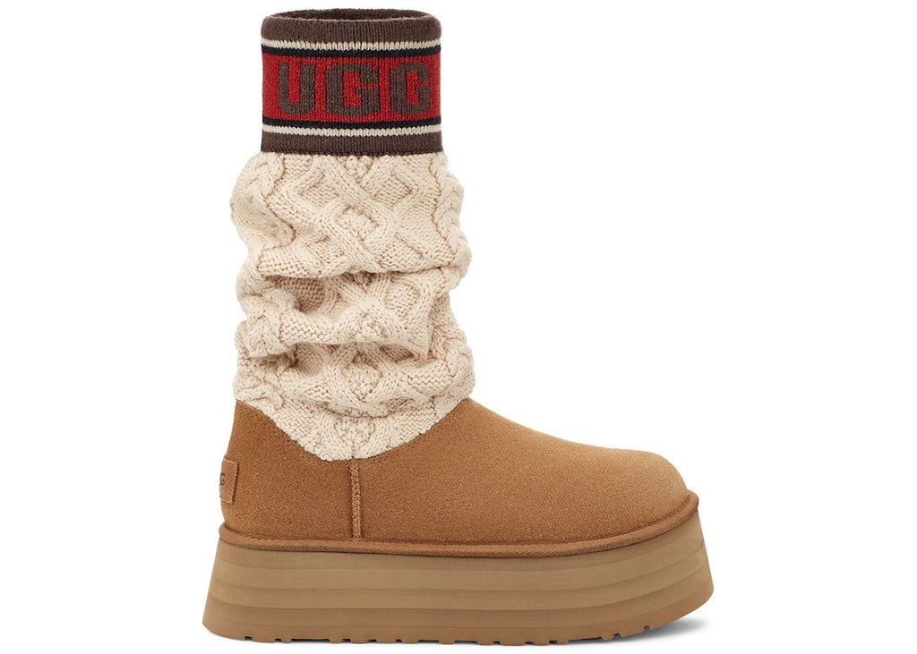 tenisky a boty UGG Classic Sweater Letter Boot Chestnut (W) 1144045-CHE ADONIO