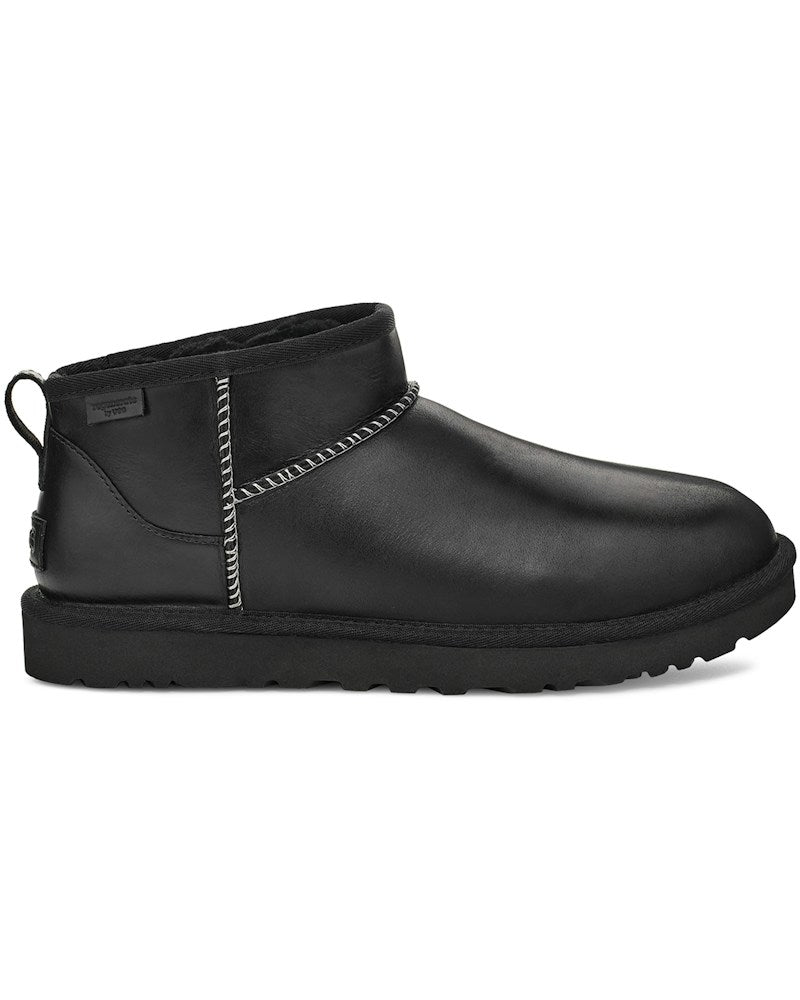tenisky a boty UGG Classic Ultra Mini LTHR Regen Boot Black 1158191-BLK ADONIO