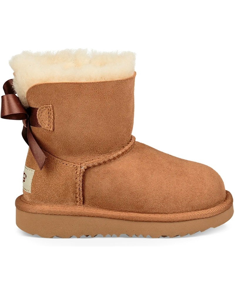 tenisky a boty UGG Mini Bailey Bow II Boot Chestnut (Toddler) 1017397T-CHE ADONIO