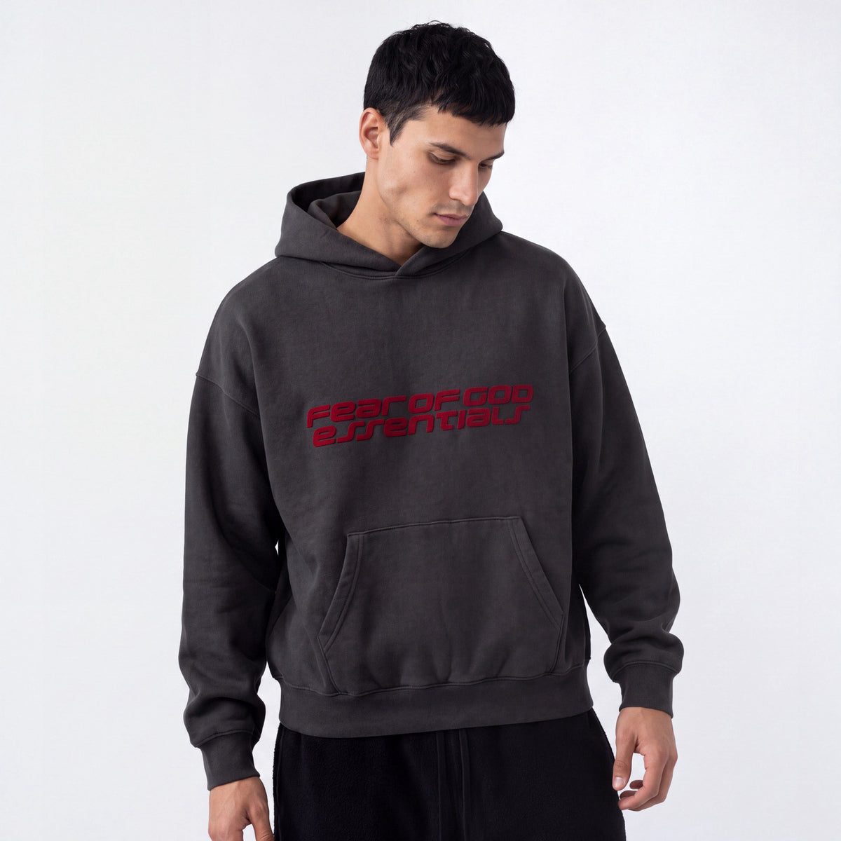 Fear of God Essentials 90s Hoodie Iron Grey ADONIO