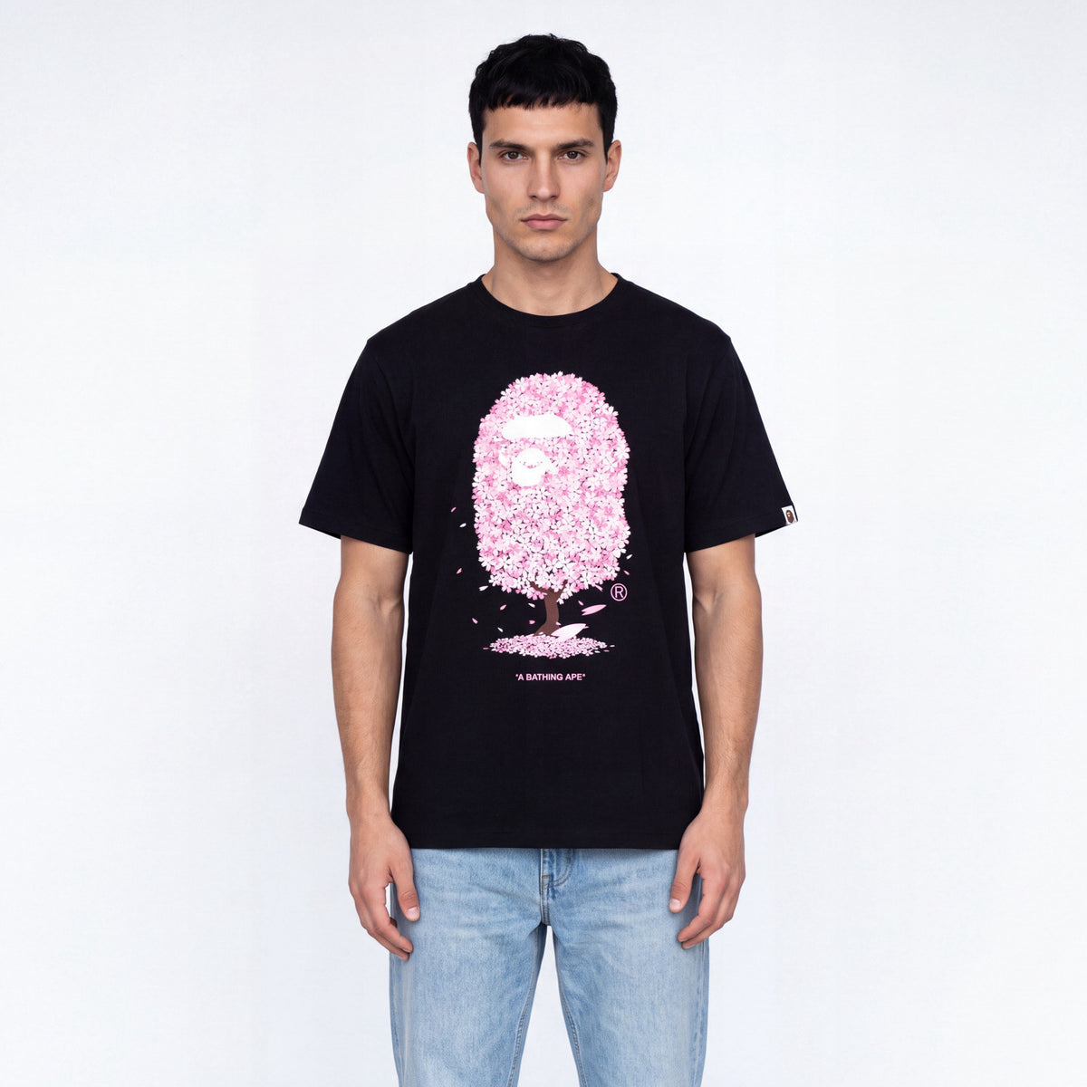 tričko BAPE Sakura T-Shirt Black ADONIO