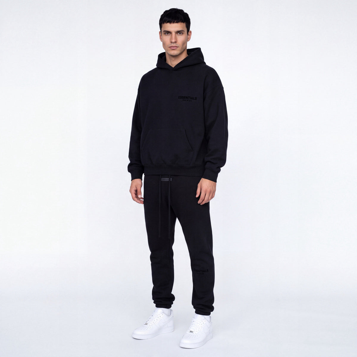 Fear of God Essentials S22 Stretch Limo Black - Celý set ADONIO