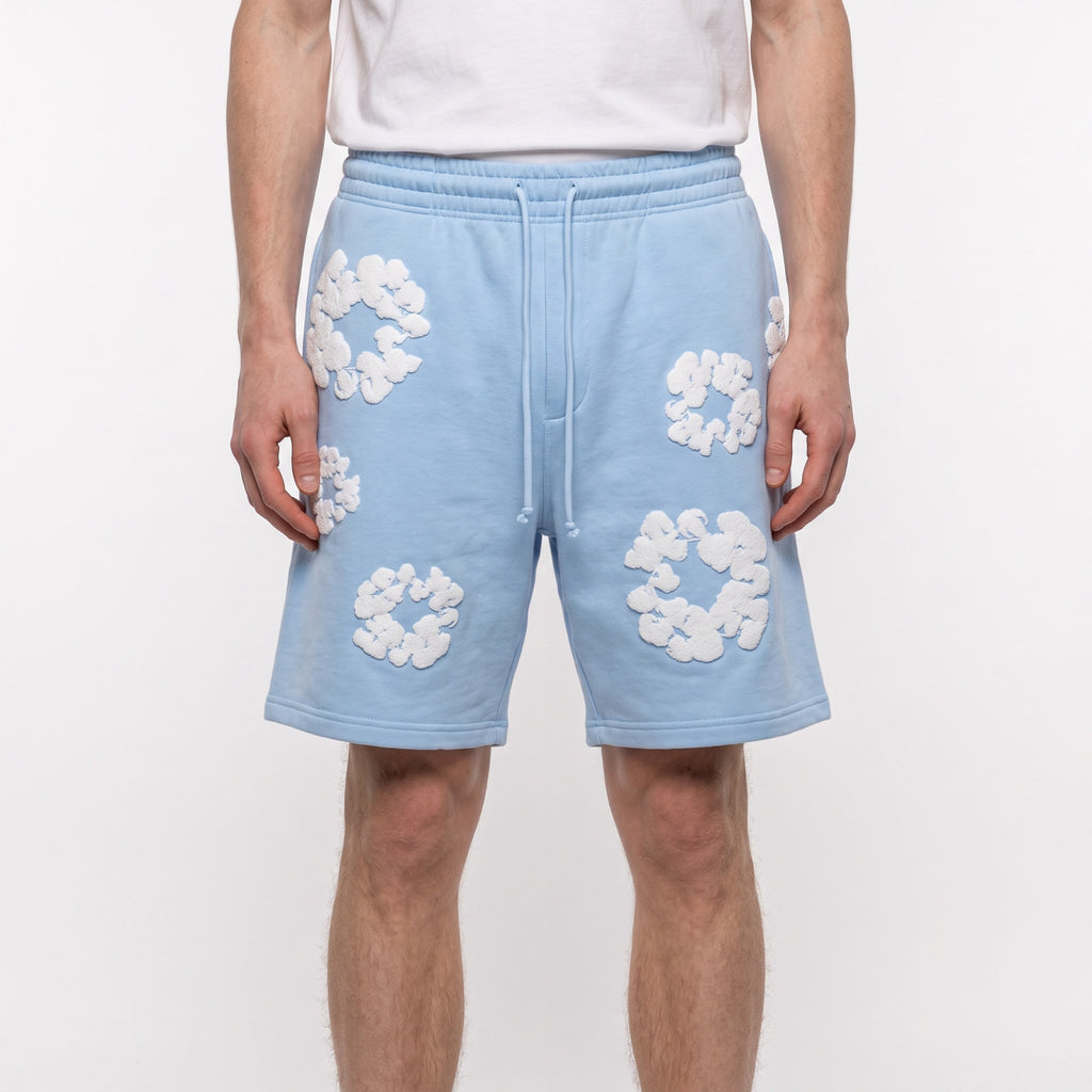 oblečení Denim Tears The Cotton Wreath Sweatshorts Powder Blue ADONIO