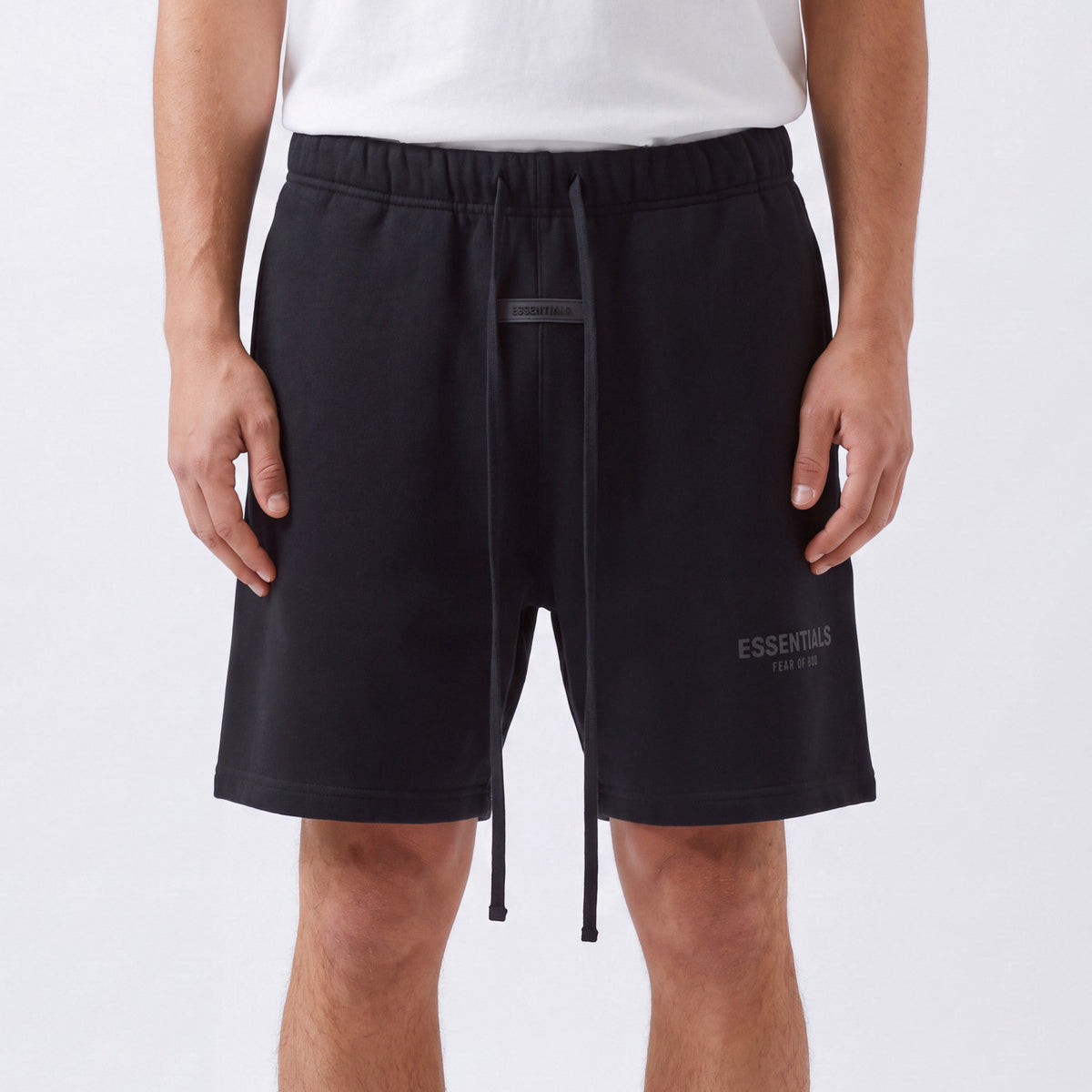 šortky Fear of God Essentials S25 Shorts Glossy Jet Black 160SP252000F ADONIO