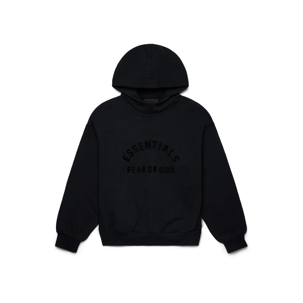 Fear of God Essentials Arch Logo Hoodie Jet Black 192SP232050F ADONIO