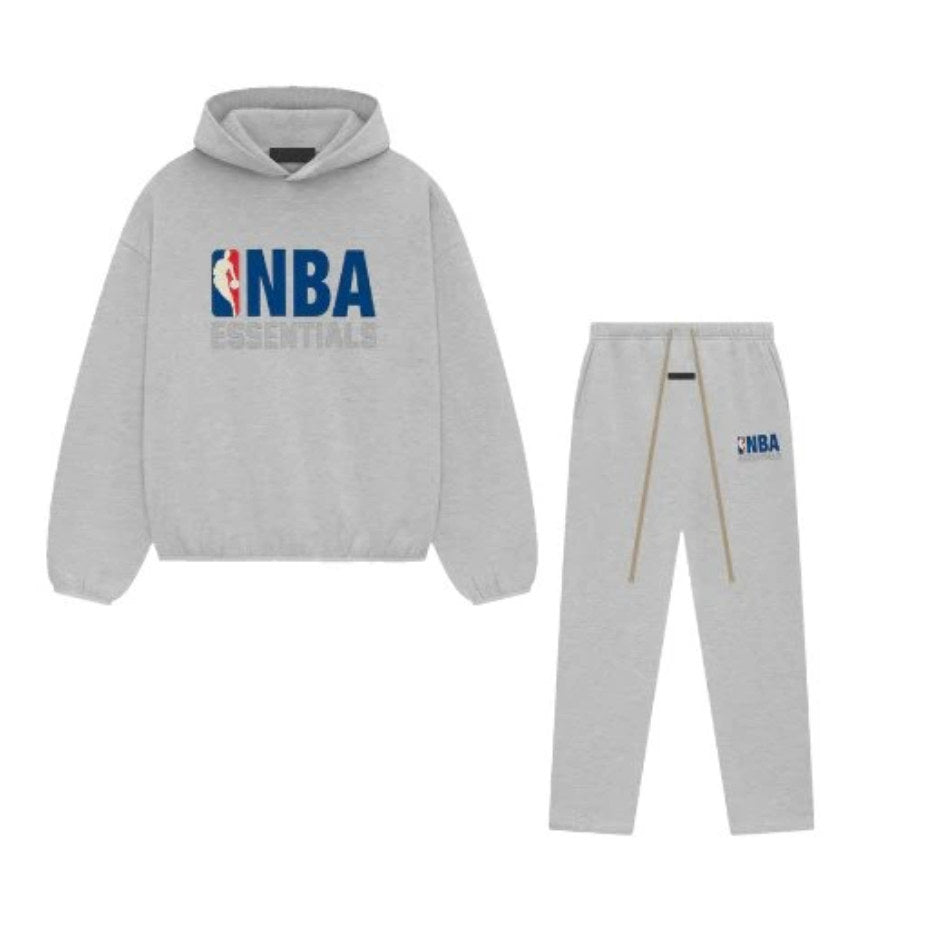 Fear Of God Essentials NBA Light Heather - Celý Set