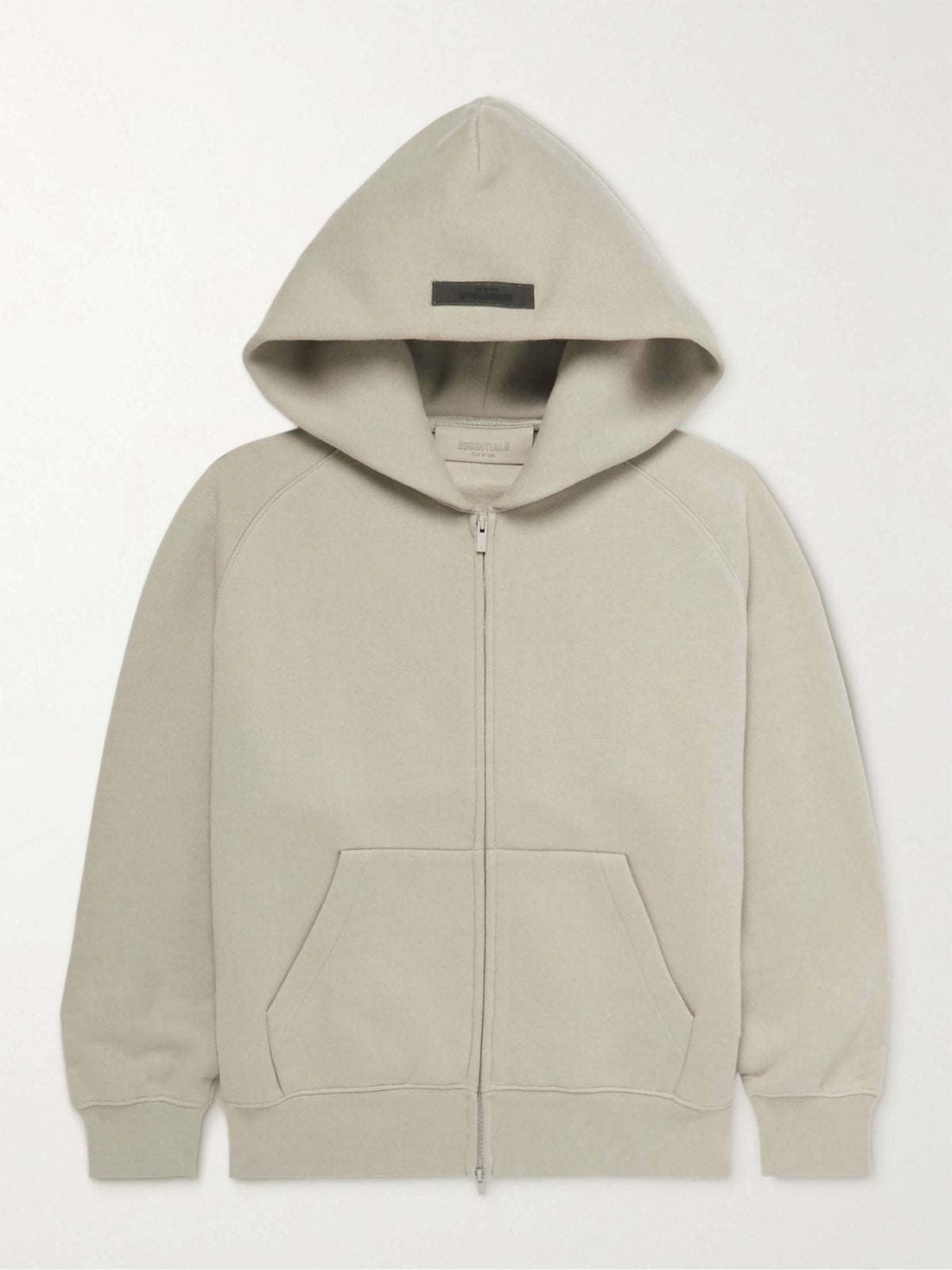 Fear of God Essentials Zip Up Hoodie (21SS) Oatmeal