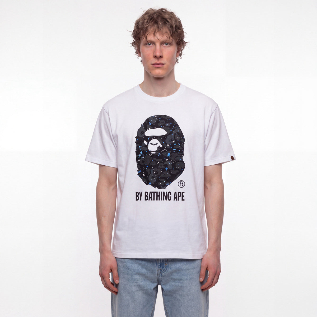 BAPE Space Camo By Bathing Ape T-Shirt White – model foto