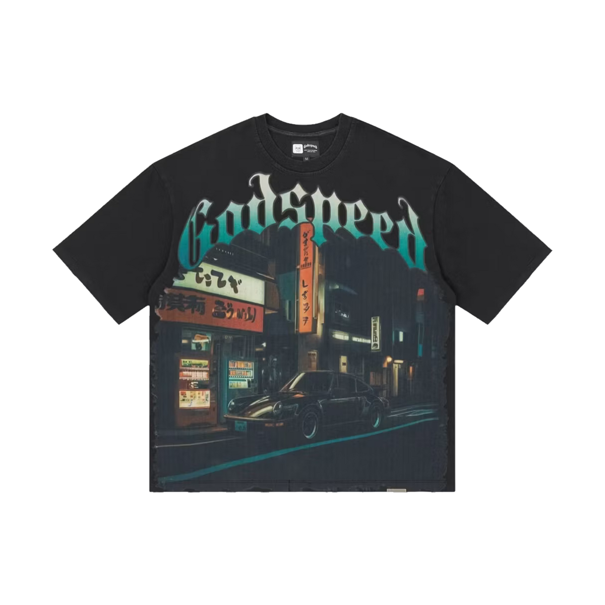 Godspeed Pit Stop Tokyo Tee Black
