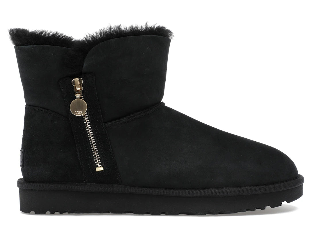 tenisky a boty UGG Bailey Zip Mini Boot Black (W) 1112481-BLK ADONIO