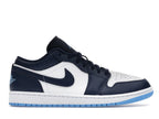 tenisky a boty Jordan 1 Low Midnight Navy University Blue 553558-404 ADONIO