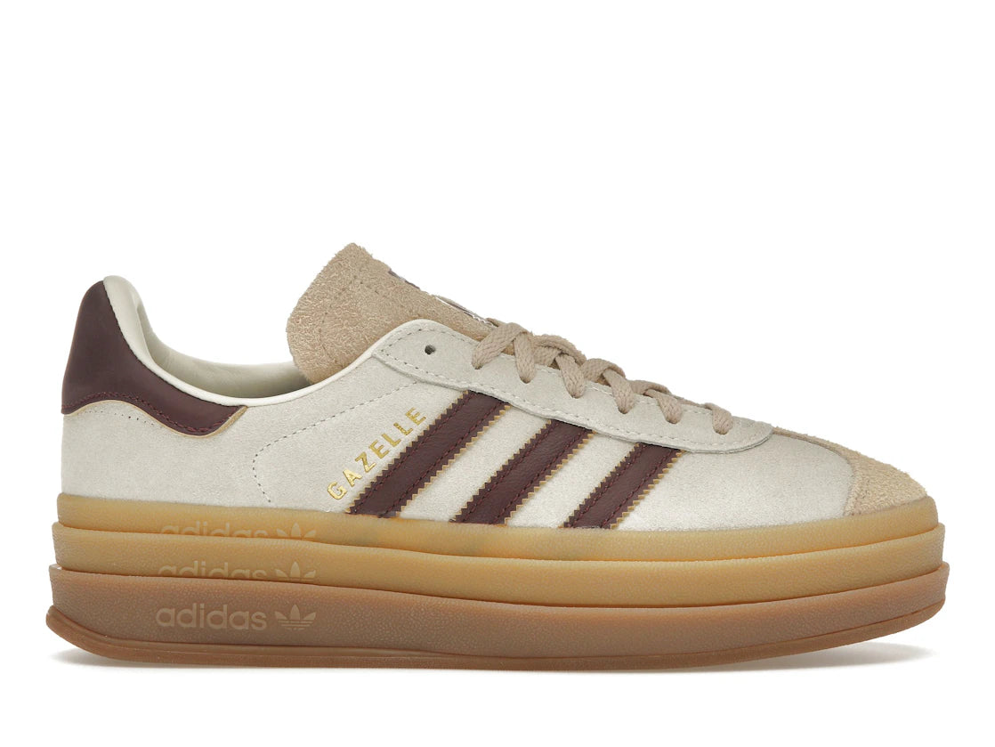 tenisky a boty adidas Gazelle Bold Cream White Maroon (W) JQ5127 ADONIO